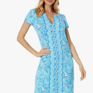 Lilly Pulitzer New in Package Sophiletta short sleeve Maxi SeaShore Engineered L